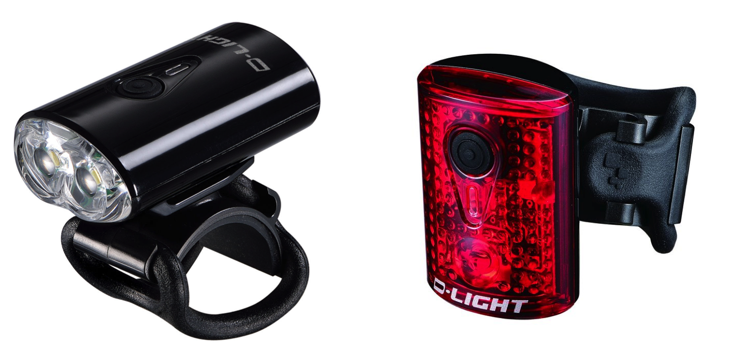 D-Light front and rear tail bike lights